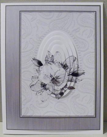 Posy & Pearls Quick Card with Pyramage by Hazel Pepper