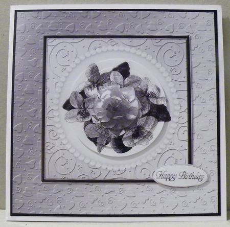 'metallic Hearts Embossed' Backing Paper by Hazel Pepper