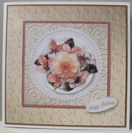 'metallic Hearts Embossed' Backing Paper by Hazel Pepper