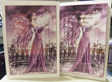 Stunning Purple Fairy A4 Kit Pyramid/tunnel by Hazel Pepper