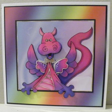 Mjharris Dragon Card Topper by Hazel Pepper