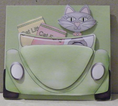 Green Convertible Cat by Hazel Pepper