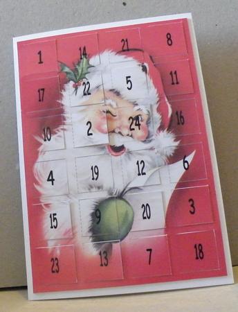 Advent Calendar Card 'santa' by Hazel Pepper