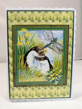 Otter Moments Wtf Large Wavy 5 by 7 Card Front by Hazel Pepper