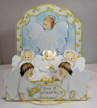 Easel Stepper 3D Card Kit - a Host of Angels by Hazel Pepper