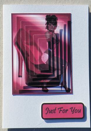 Lady on Red Shoes by Hazel Pepper