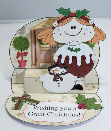Maggie Xmas Pud 3D Mini Stepper by Hazel Pepper