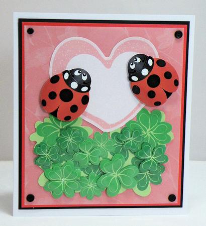 Ladybugs Happy Valentine-toppers & Decoupages by Hazel Pepper