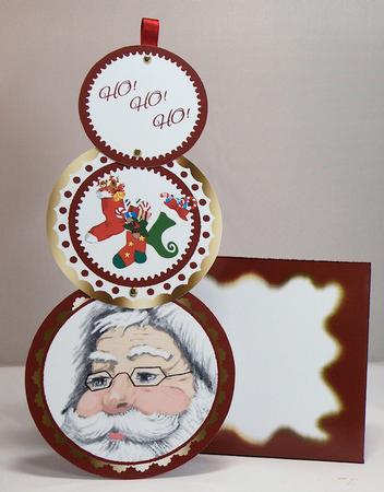 Ho Ho Ho Santa Telescoping Card Kit by Hazel Pepper