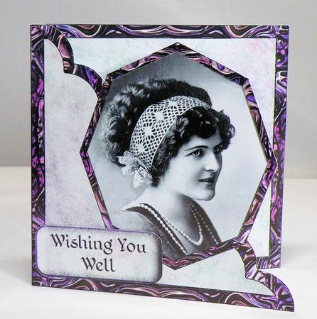 Vintage Cut & Fold Card by Hazel Pepper