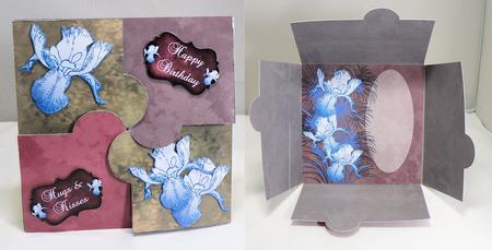 Iris Dovetail Card & Envelope Kit by Hazel Pepper