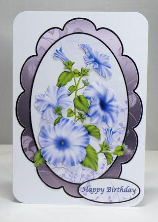 Scallop Oval Florals by Hazel Pepper