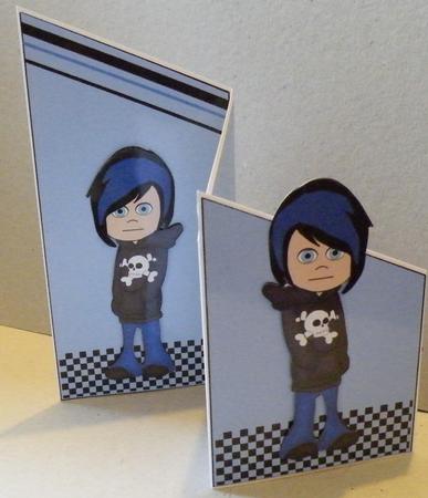 Emo Boy Tri Fold Card by Hazel Pepper