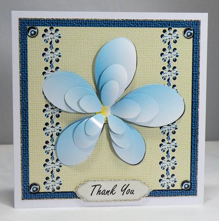 Thank You Flower Square Topper 3.1 by Hazel Pepper