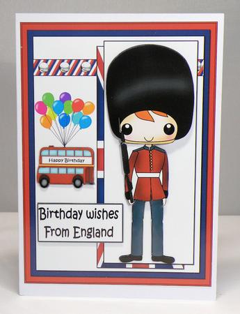 Happy Birthday from England Boy by Hazel Pepper