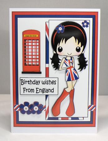 Happy Birthday from England Girl by Hazel Pepper