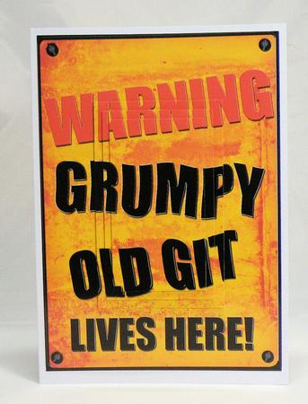 A5 Fun Novelty Old Git Pyramage Topper by Hazel Pepper