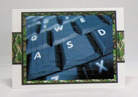 Computer Keyboard Pyramid by Hazel Pepper
