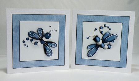 Blue Dragonfly Toppers by Hazel Pepper