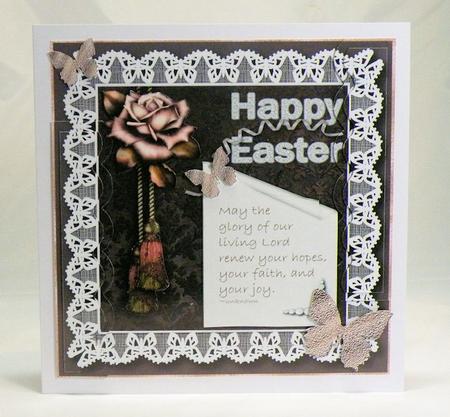 Happy Easter Hopes, Faith, Joy Card Topper 2 by Hazel Pepper