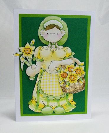 Daffodil Flower Seller Doodles Large Image by Hazel Pepper