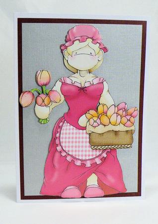 Tulip Flower Seller Doodles Large Image by Hazel Pepper