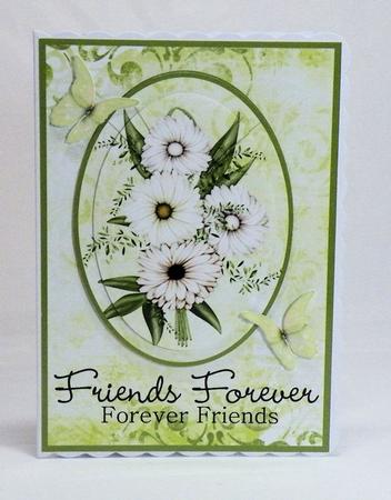 Friends Forever Floral Bouquet Card by Hazel Pepper