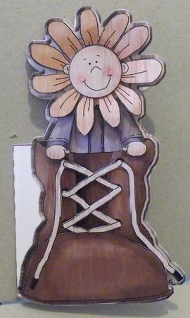 Flower Baby in Boot by Hazel Pepper