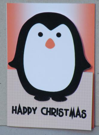 Cut Out Card, Fat Penguin by Hazel Pepper