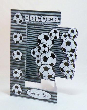 W Fold Soccer Easy Card by Hazel Pepper