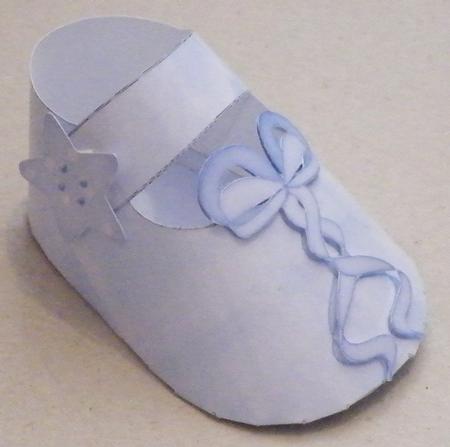 Blue Baby Shoe by Hazel Pepper