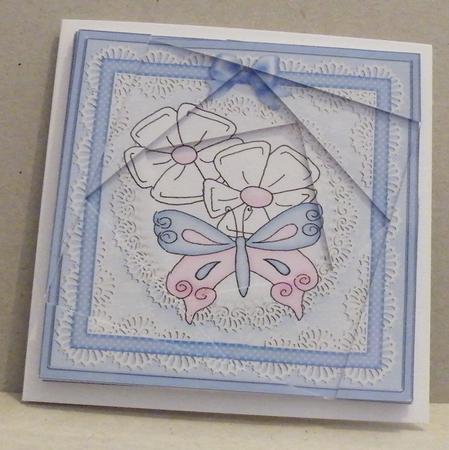 Fluttery Butterfly- Twisted Spiral Side Stacker by Hazel Pepper