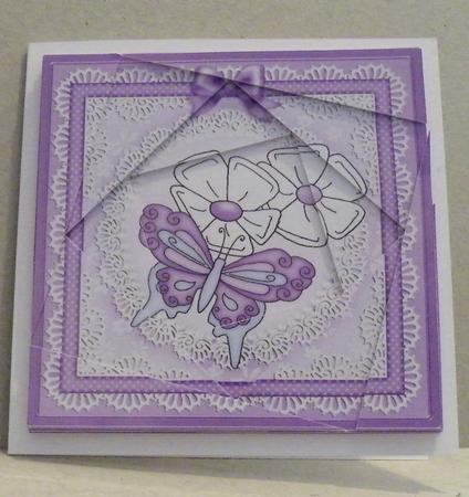 Fluttery Butterfly Quick Card Twisted Spiral Side Stacker by Hazel Pepper
