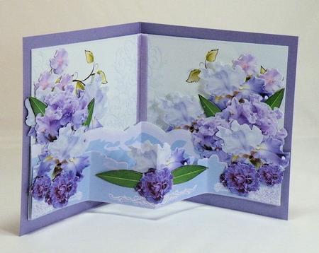 Lilac Fancy Triple Layer Popout Card by Hazel Pepper