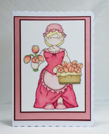 Tulip Flower Seller Doodles Digital Stamp by Hazel Pepper