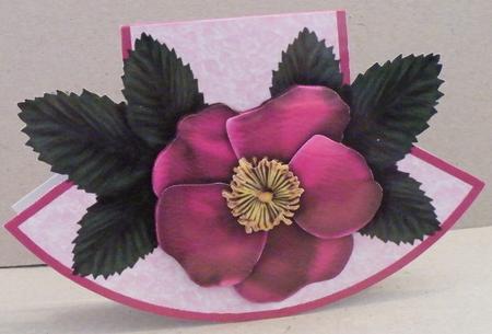 Wild Rose Wobble Card by Hazel Pepper
