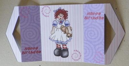 Raggedy Ann 2 Triangle Front Gatefold by Hazel Pepper