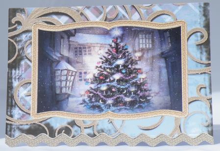My Christmas Tree Wavy Edge Book Card by Hazel Pepper