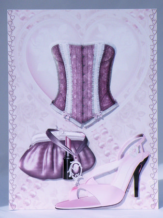 Party Night in Pink Decoupage by Hazel Pepper