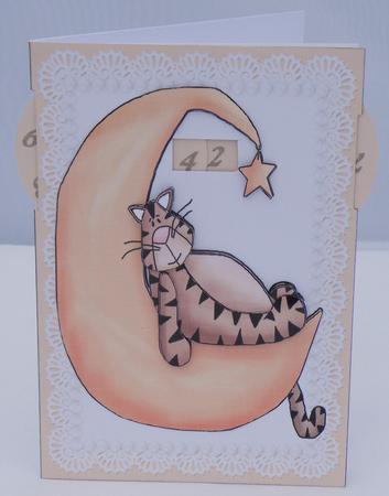 Cat in the Moon -year Card Part 2 by Hazel Pepper