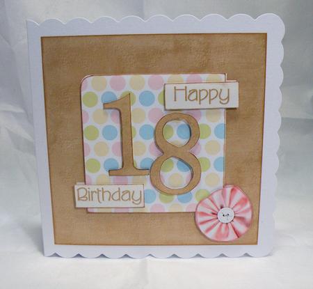 Female Polka - 18th Birthday Card by Hazel Pepper