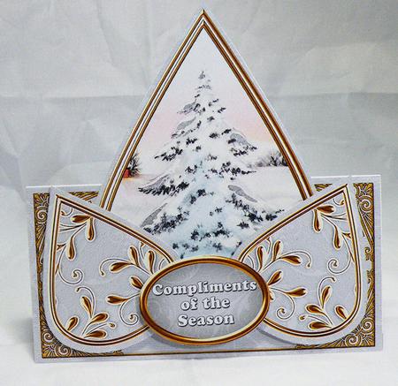 Silver Tree Compliments of Season Teardrop Trio Kit by Hazel Pepper