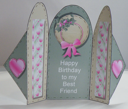 Accordion Fold Card (acc 8) by Hazel Pepper