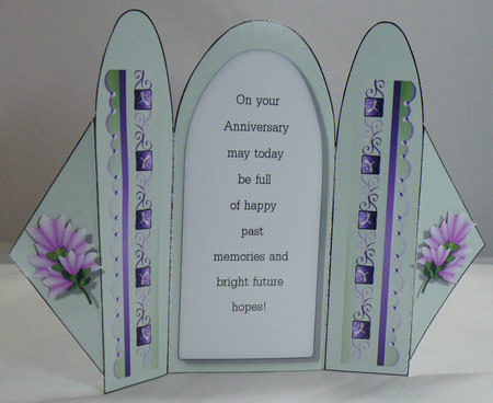 Accordian Fold Card (acc 12) by Hazel Pepper