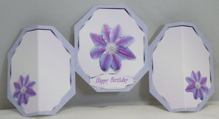 Octagon Shape Castle Card by Hazel Pepper