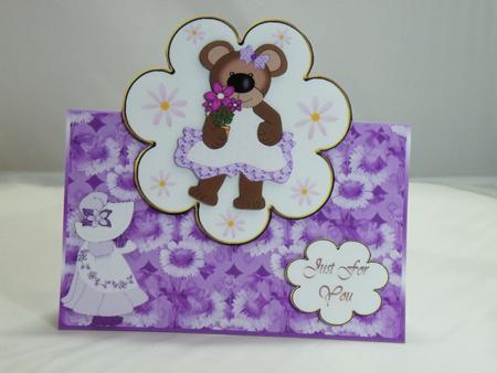 Over the Edge Flower Bear by Hazel Pepper