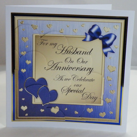 Husband Anniversary Shell Edged Corner Side Stacker by Hazel Pepper