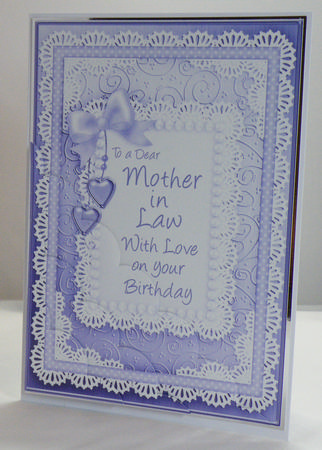 A5 Mother in Law Birthday Scalloped Corner Side Stacker by Hazel Pepper