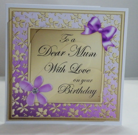 Floral Elegance Mum Birthday Fan Pyramage Topper by Hazel Pepper