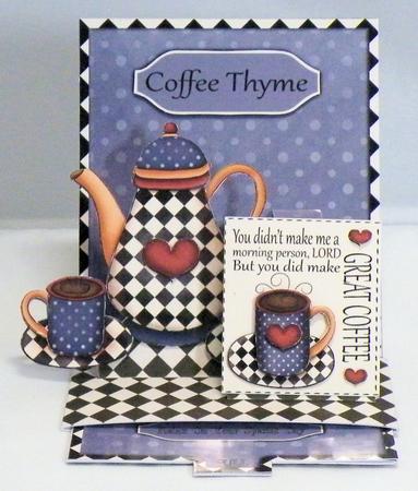 Coffee Time Pop-up Slider Card Kit by Hazel Pepper
